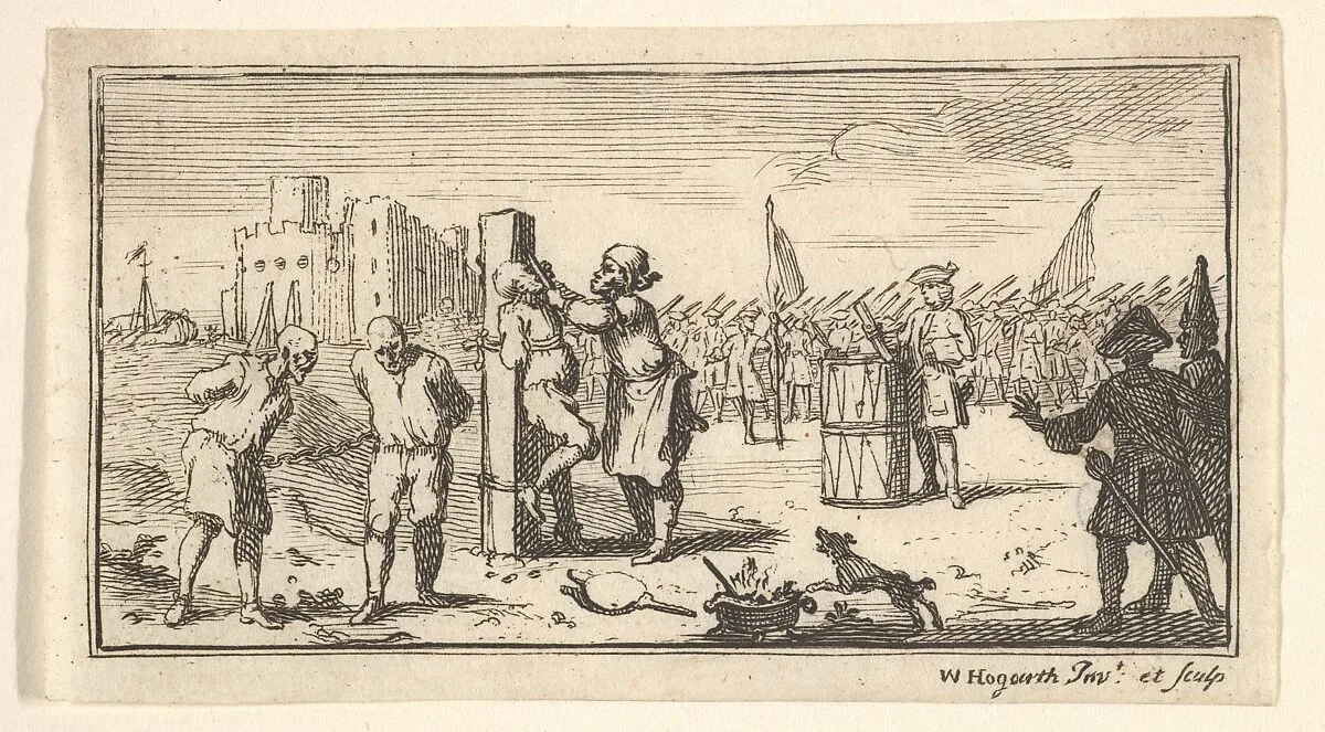 Cutting Off the Nose (Modern Military Punishments) — William Hogarth|John Beaver
