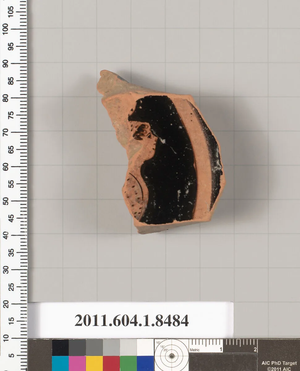 Terracotta fragment of a stemless kylix (drinking cup) — Unknown