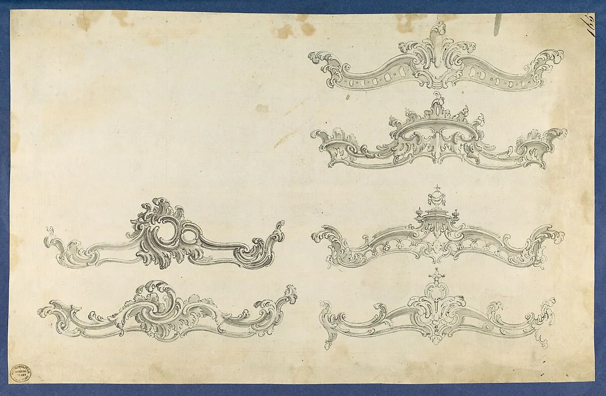 Cornices, in Chippendale Drawings, Vol. I — Thomas Chippendale