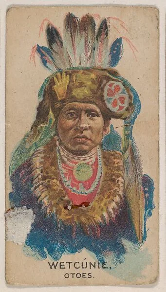 Wetcúnie, Otoes, insert card from the Indian Chiefs series (D46), issued by the Weber Baking Company — Weber Baking Company