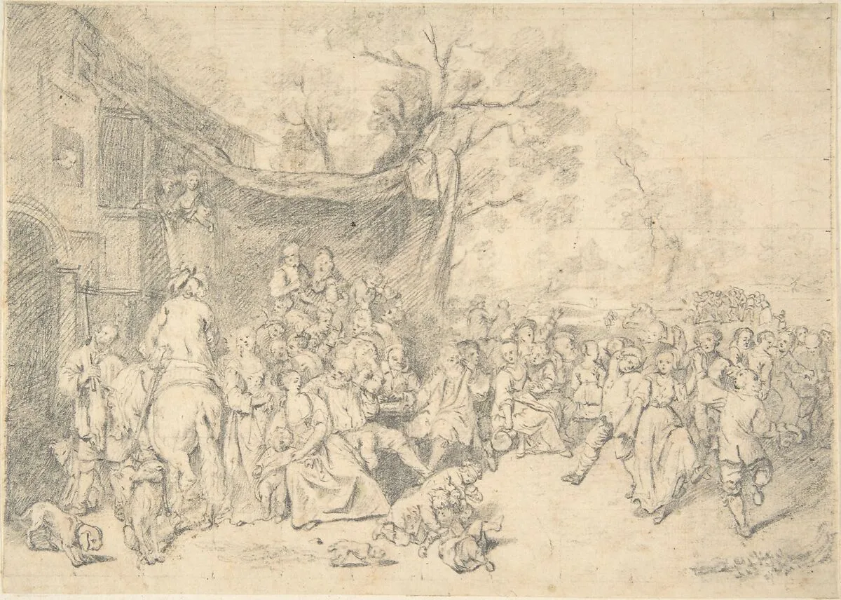 Peasants' Dance Outdoors — Karl Friedrich Wilhelm Richard
