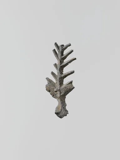 Lead ornament in the form of a branch