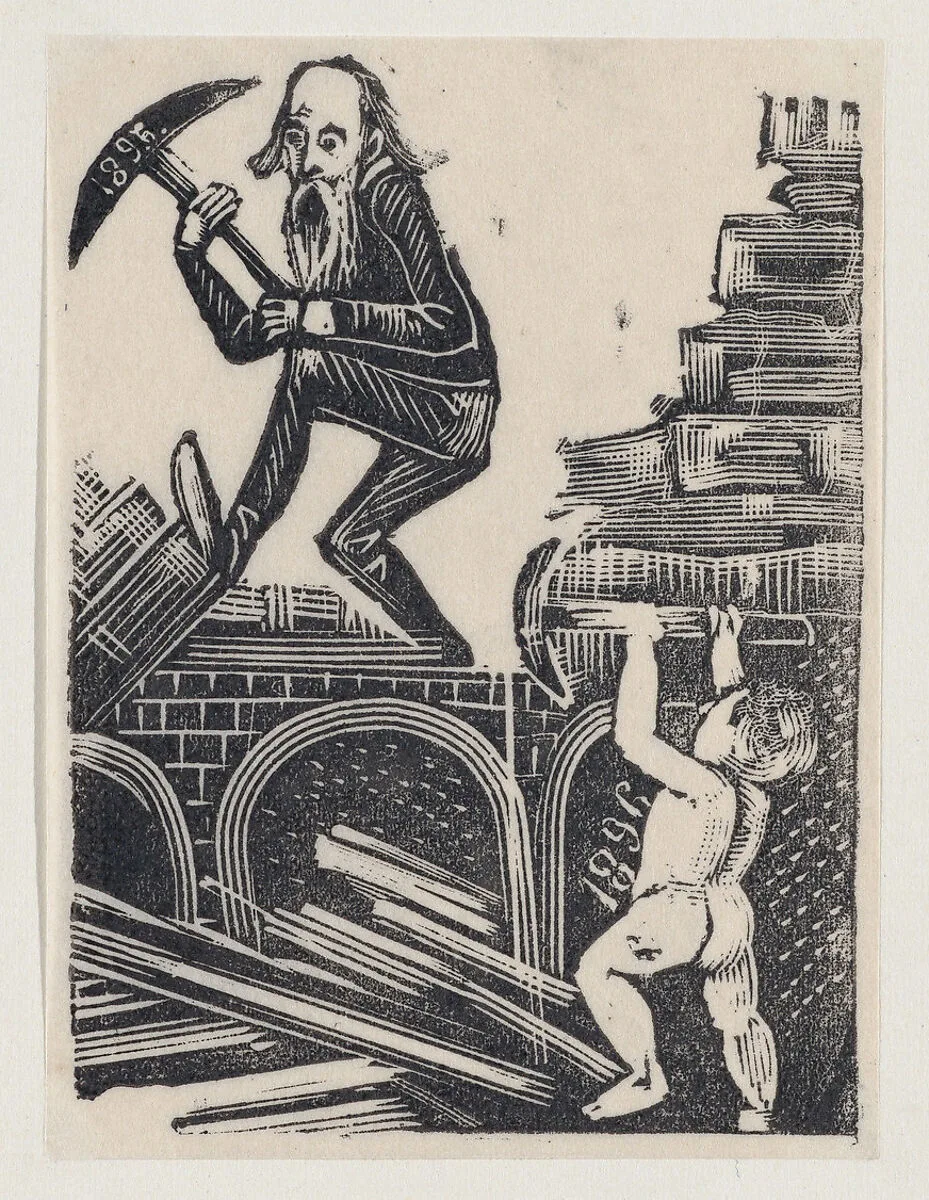 The New Year 1896 — José Guadalupe Posada