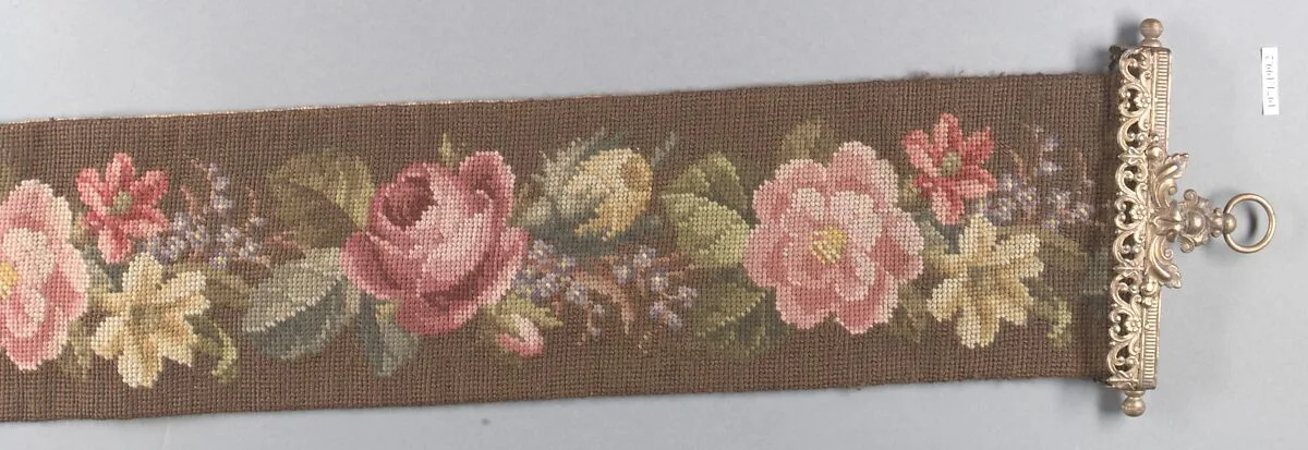 Embroidered Bell Pull — Unknown