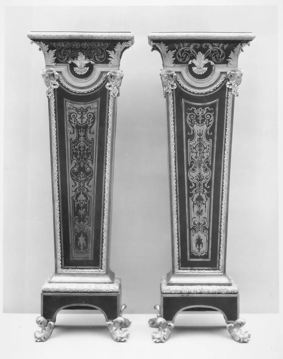 Pair of pedestals (gaînes) — André Charles Boulle