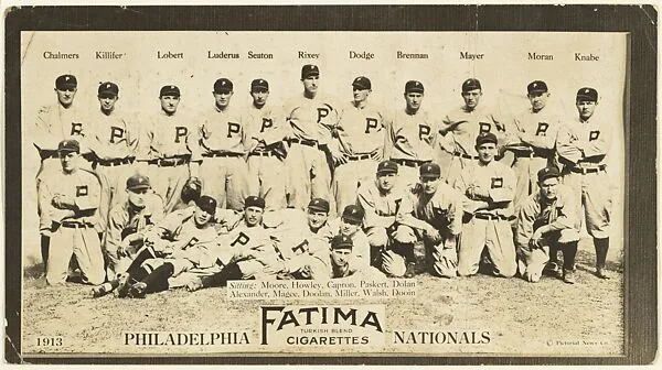 Philadelphia Phillies, National League, from the "Baseball Team" series (T200), issued by Liggett & Myers Tobacco Company to promote Fatima Turkish Blend Cigarettes — The Pictorial News Co.|Liggett & Myers Tobacco Company