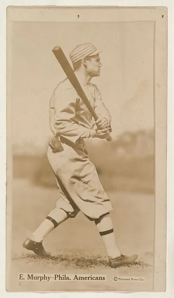 E. Murphy, Philadelphia Americans, from the Famous Baseball Players, Champion Athletes, and Photo Play Stars, issued by Fatima Turkish Blend Cigarettes — Liggett & Myers Tobacco Company