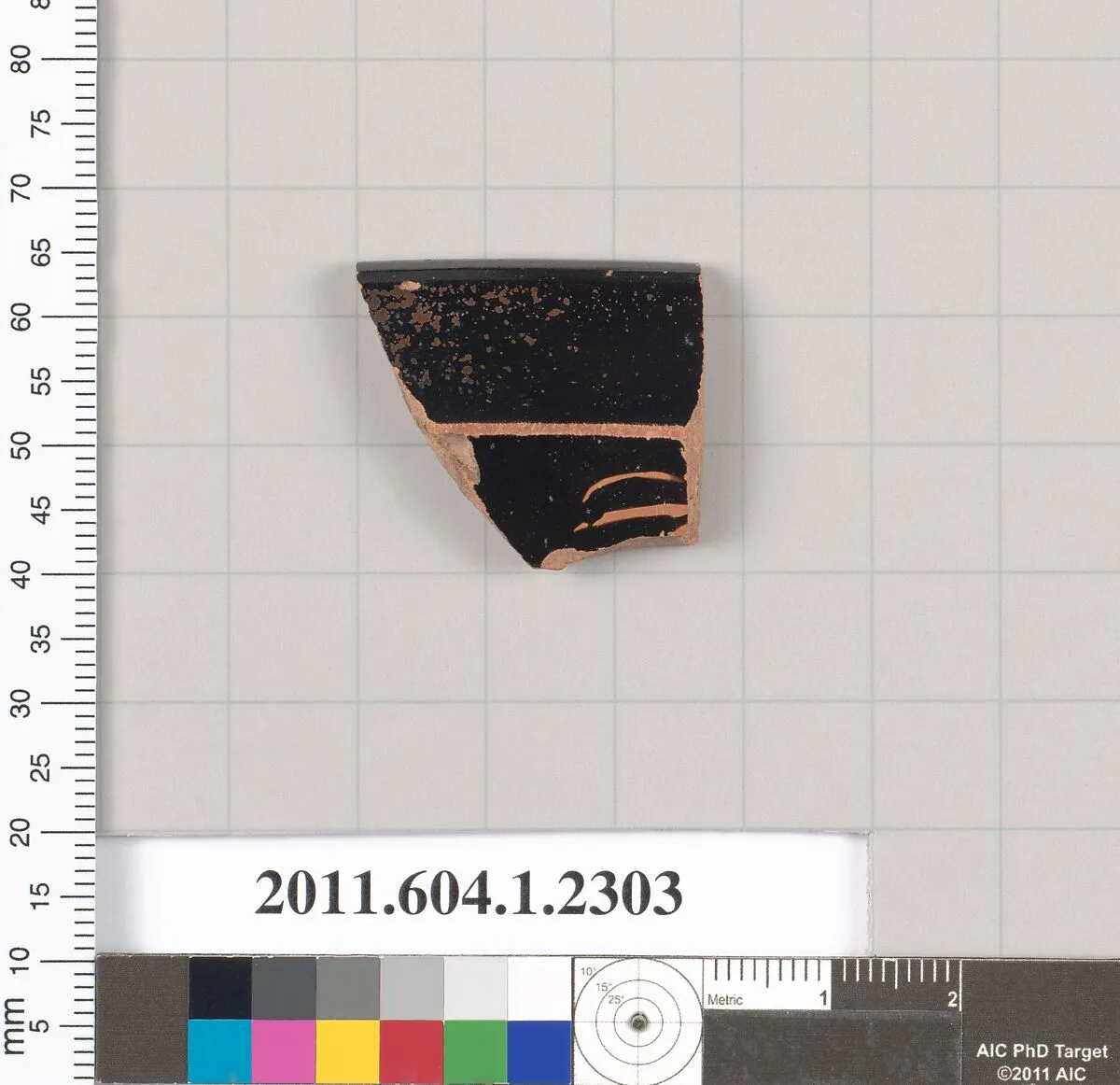 Terracotta rim fragment of a kylix (drinking cup) — Unknown