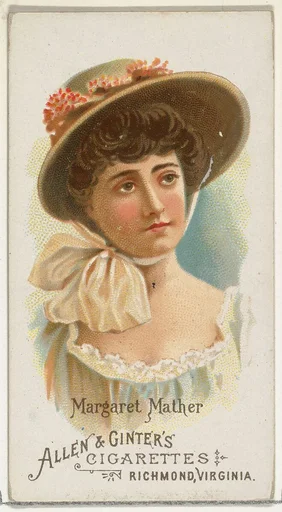 Margaret Mather, from World's Beauties, Series 1 (N26) for Allen & Ginter Cigarettes