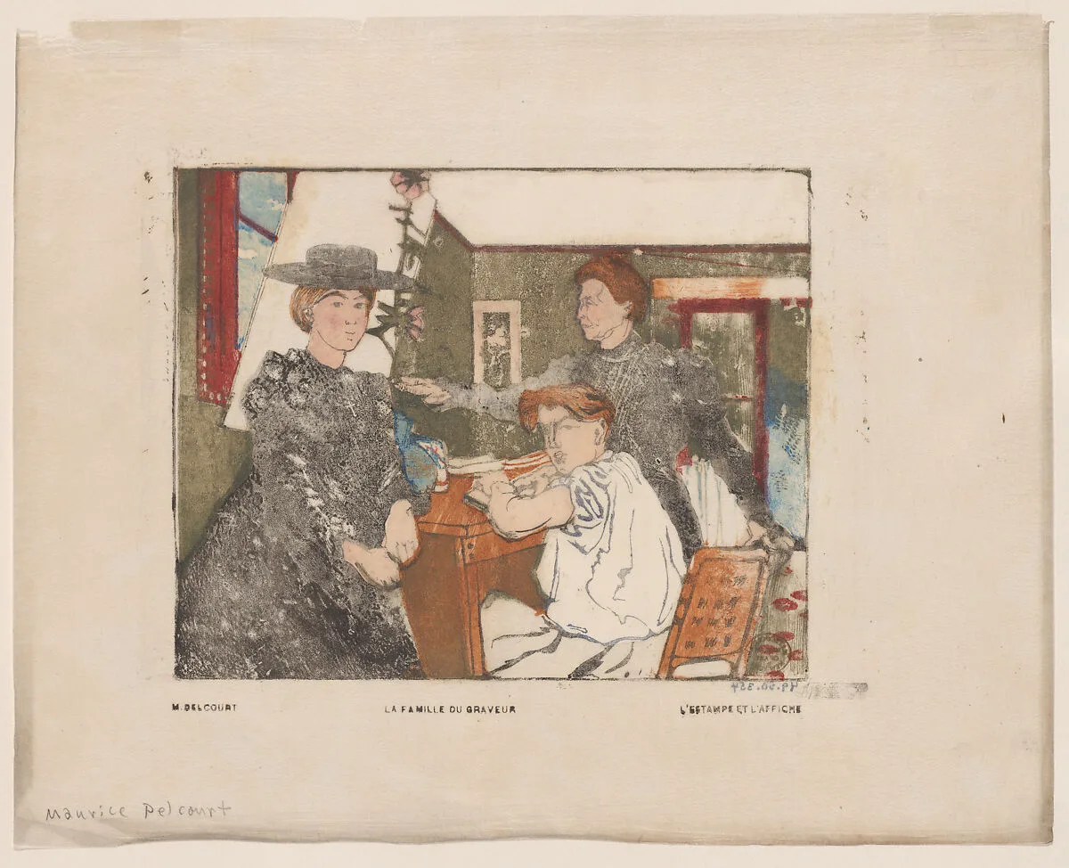 La Famille du graveur — Maurice Delcourt