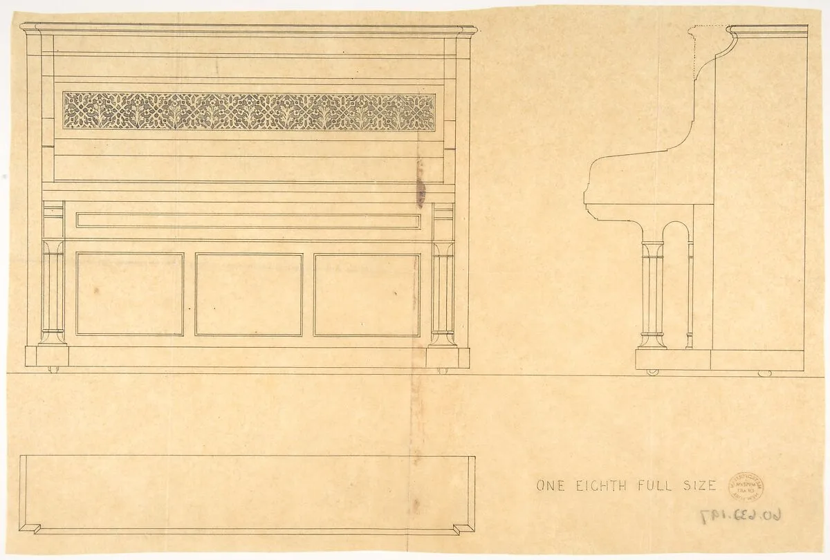 Piano Design — Anonymous, British, 19th century