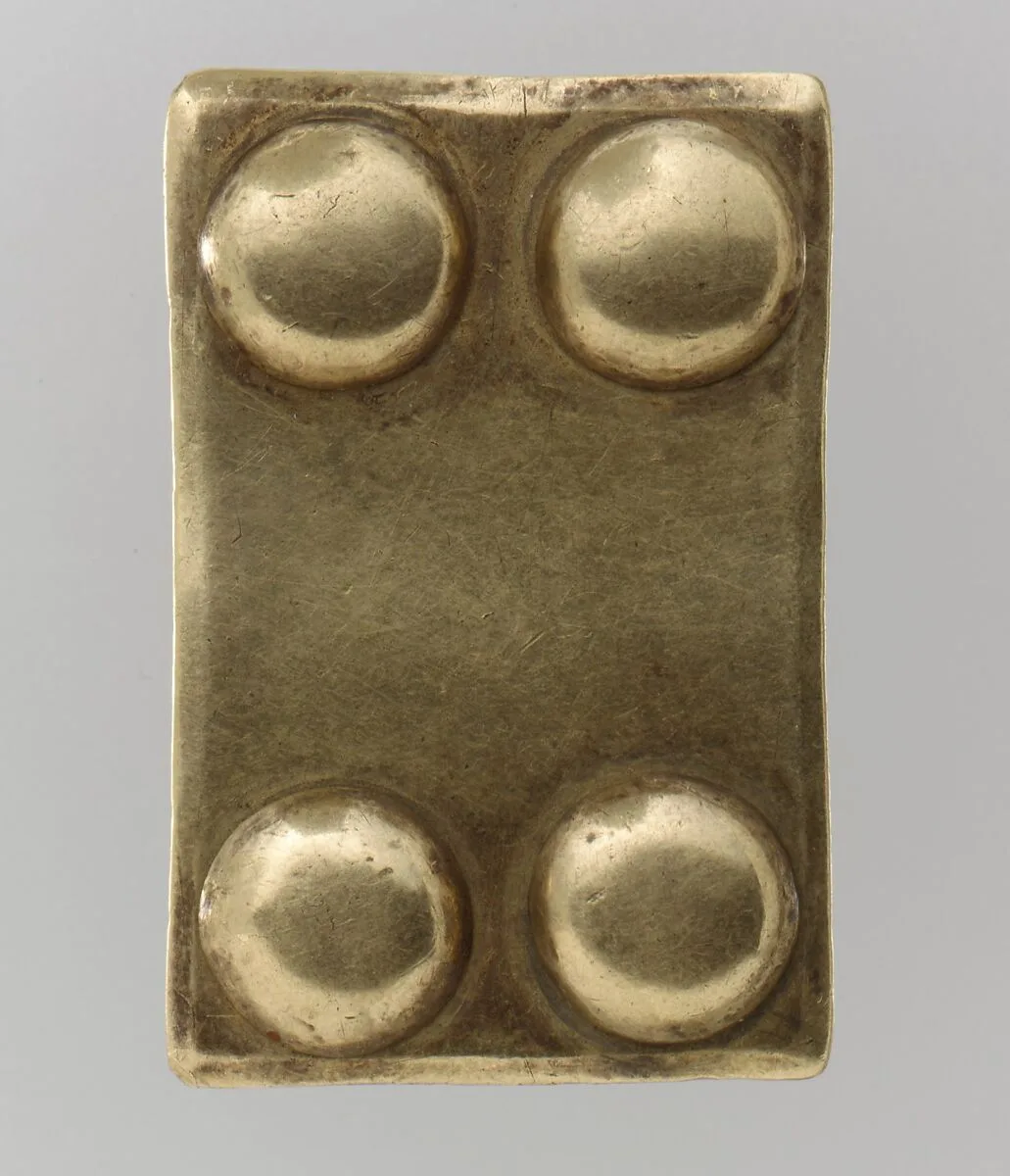 Gold Belt Mount with Rivets — Unknown