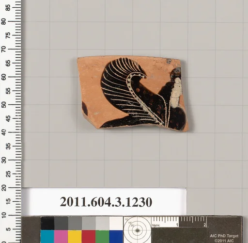 Terracotta rim fragment of a kyathos (cup-shaped ladle)