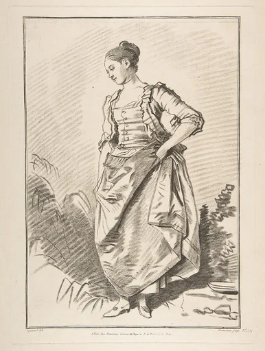 Femme debout de face