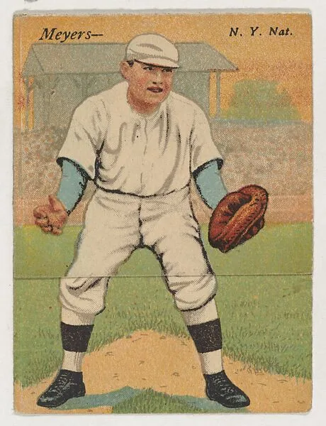 Meyers, New York, National League, from the Mecca Double Folder series (T201) — Mecca Cigarettes
