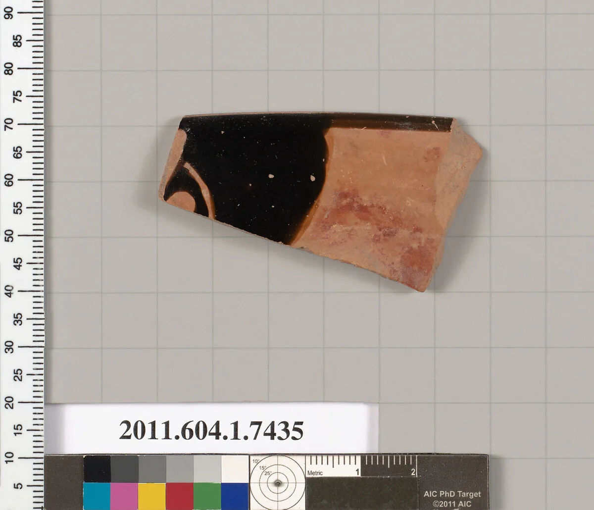 Terracotta rim fragment of a kylix (drinking cup) — Unknown
