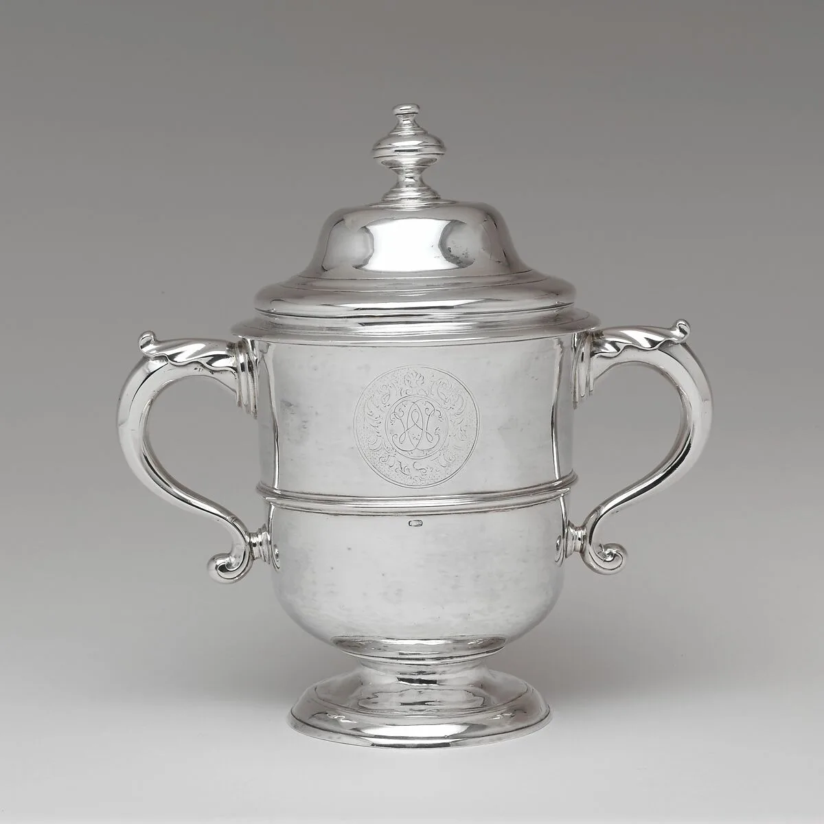 Two-Handled Cup and Cover — Jacob Hurd