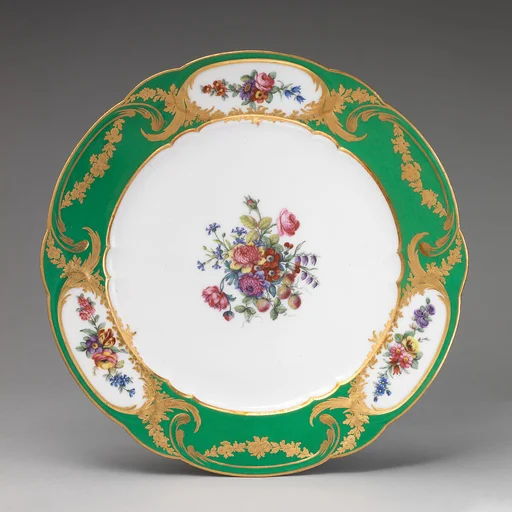 Plate (Assiette à palmes) (1 of 102) (part of a service)