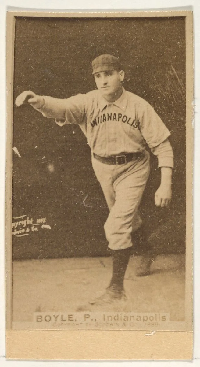 Boyle, Pitcher, Indianapolis, from the Old Judge series (N172) for Old Judge Cigarettes — Goodwin & Company