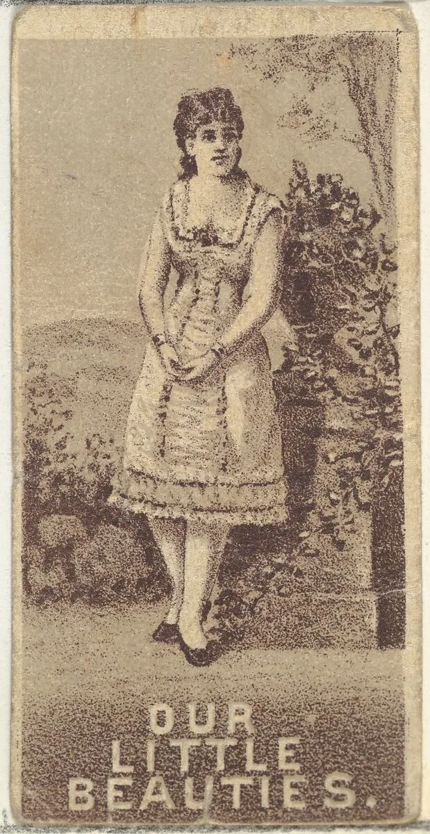From the Actresses series (N57) promoting Our Little Beauties Cigarettes for Allen & Ginter brand tobacco products — Allen & Ginter|A. Hoen & Co.