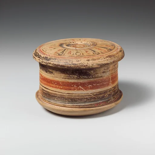 Terracotta pyxis (box)