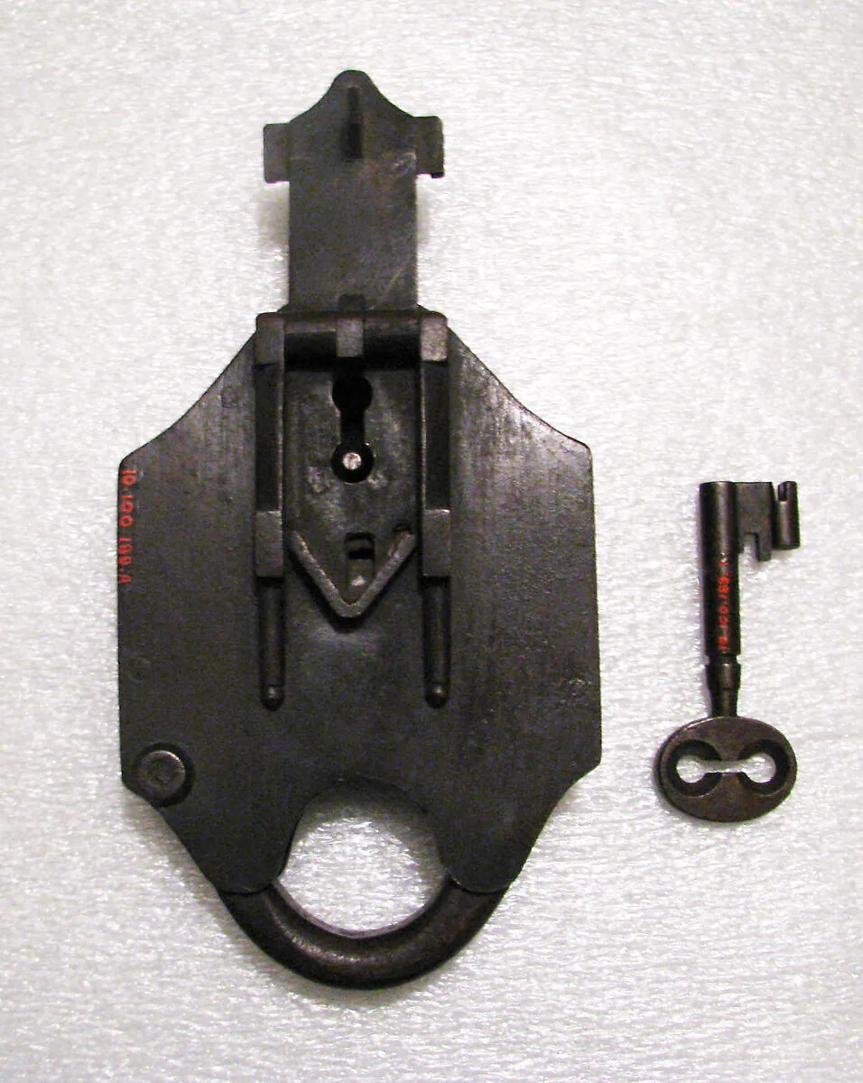 Padlock with key — Unknown