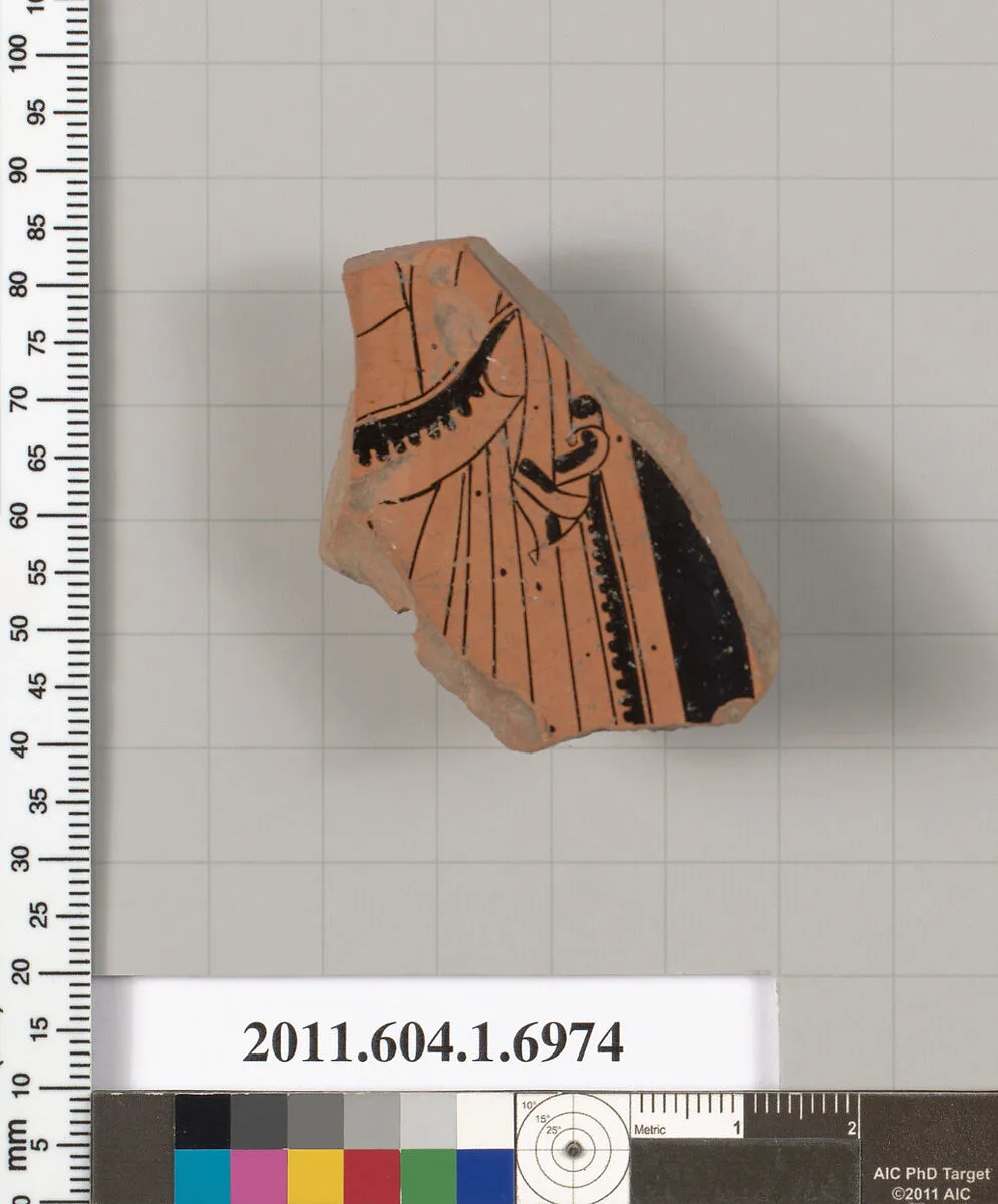 Terracotta fragment of a kylix (drinking cup) — Unknown