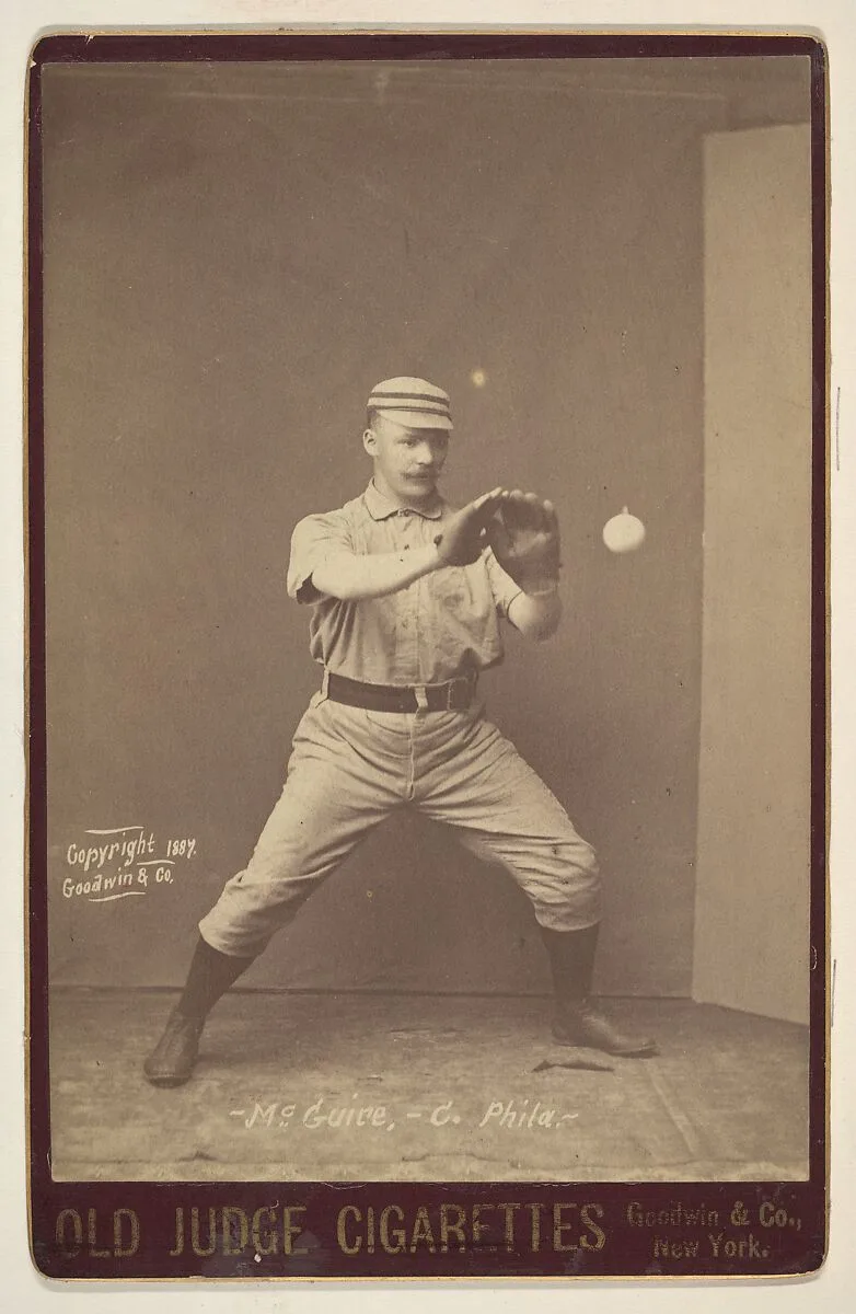 McGuire, Catcher, Philadelphia, from the series Old Judge Cigarettes — Goodwin & Company