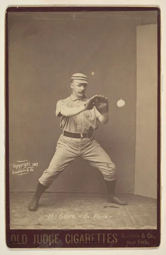 McGuire, Catcher, Philadelphia, from the series Old Judge Cigarettes