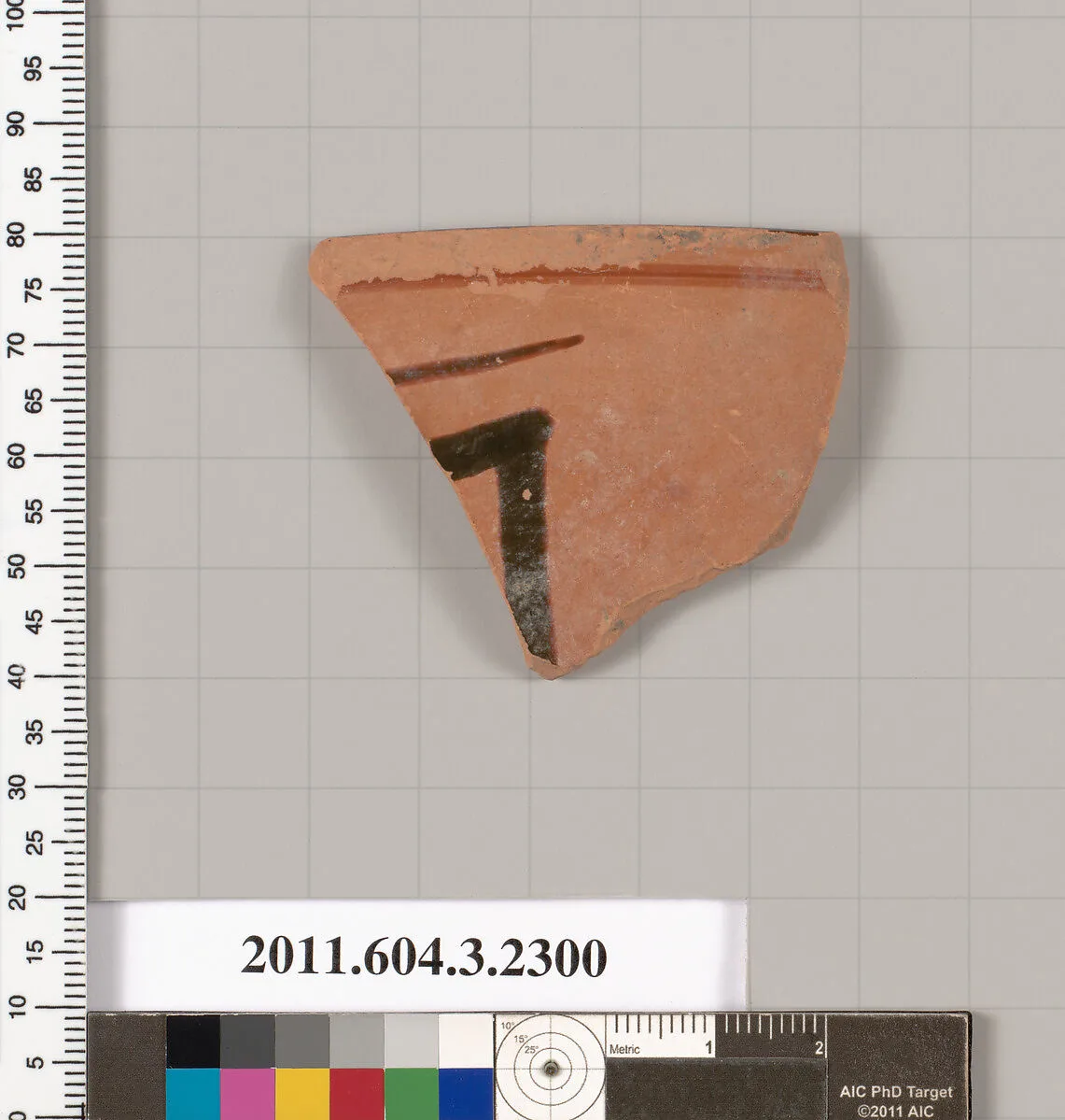 Terracotta rim fragment of a kylix: eye-cup (drinking cup) — Unknown