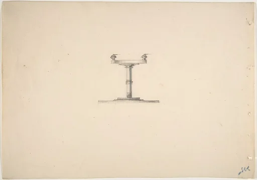 Design for a Round Pedestal Table on Casters