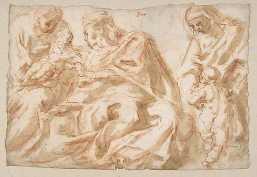 The Holy Family with Saint Elizabeth and the Infant Baptist